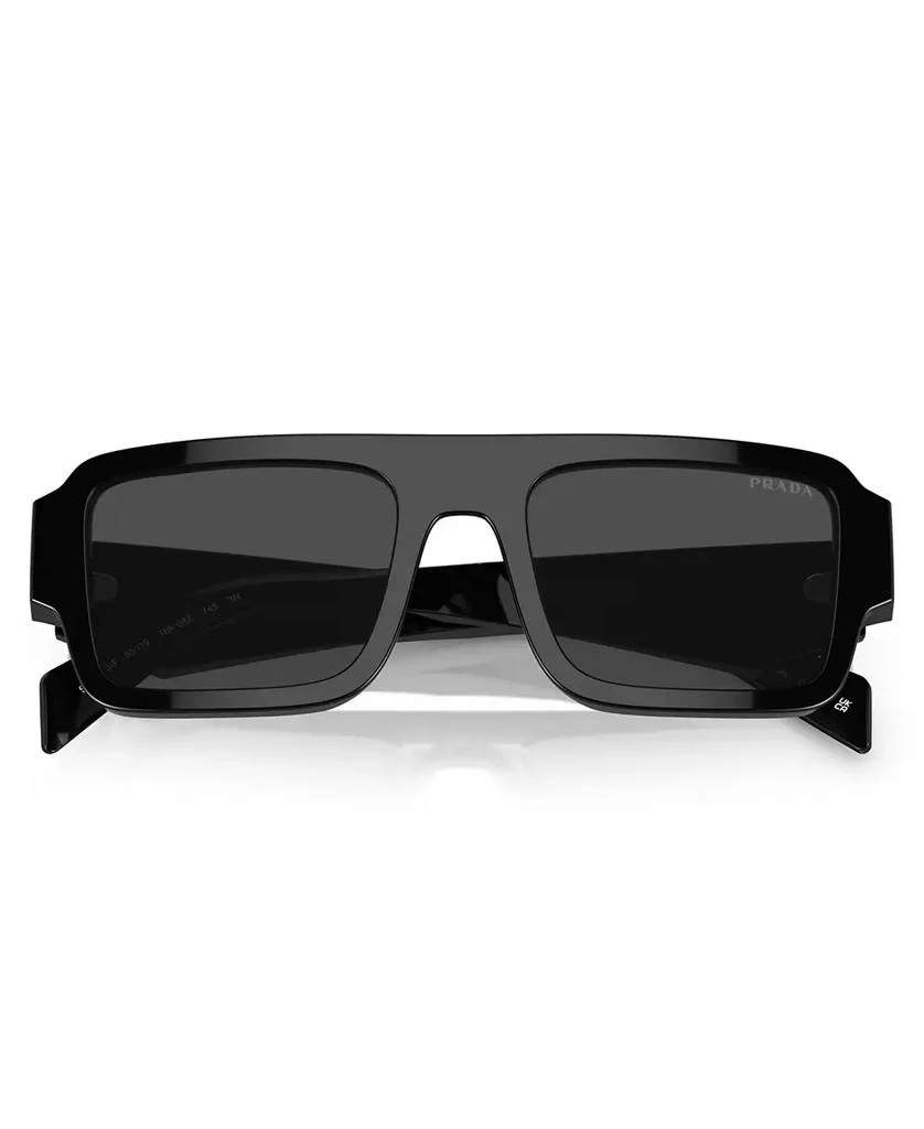 Prada Low Bridge Rectangular Men's Sunglasses, PR A05SF 2