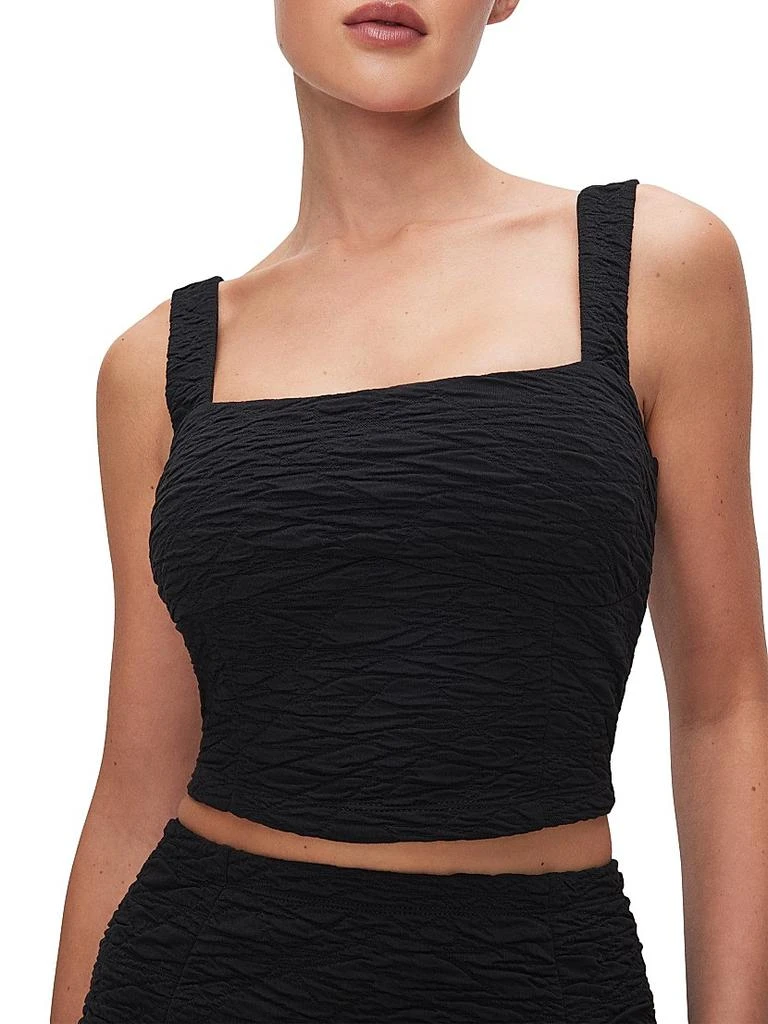 Good American Wide Scrunchie Crop Top 6