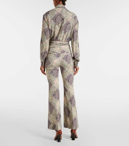ETRO Paisley high-rise flared pants 3