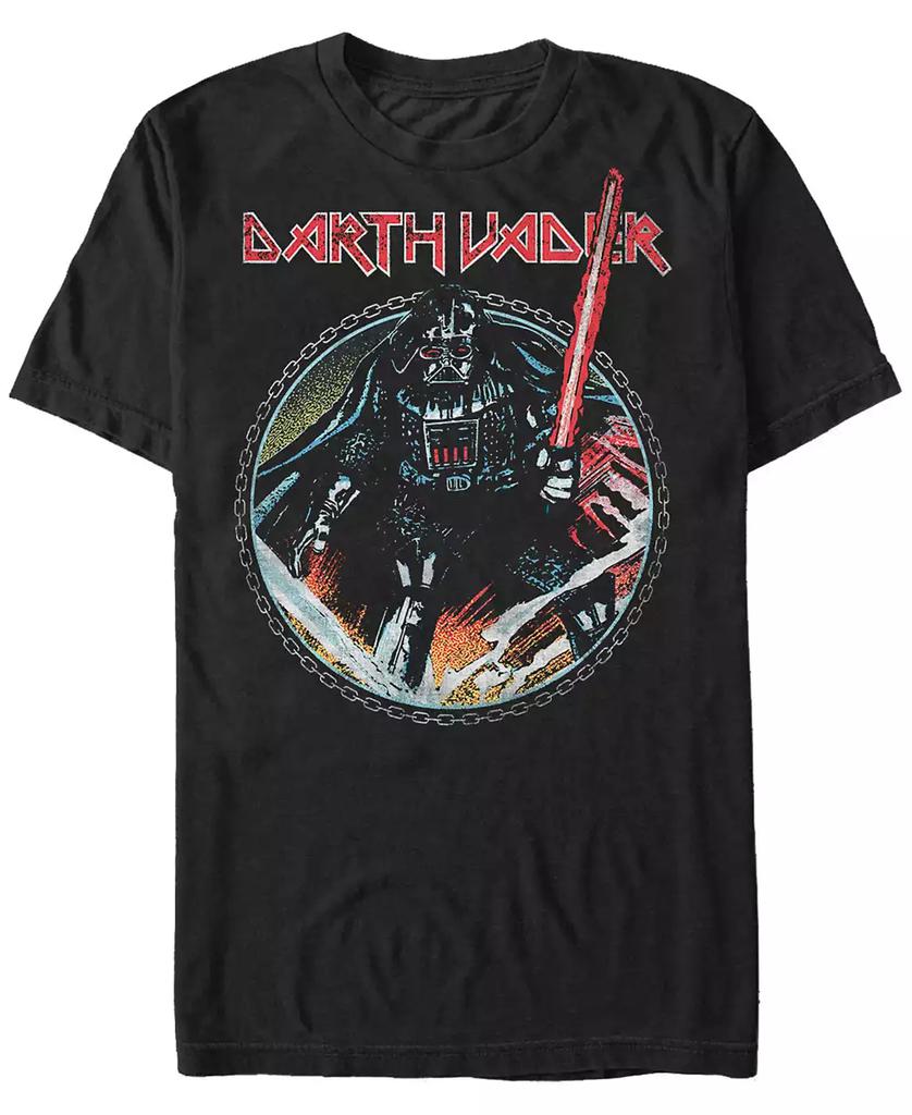 Star Wars Star Wars Men's Classic Darth Vader Metal Band Short Sleeve T-Shirt