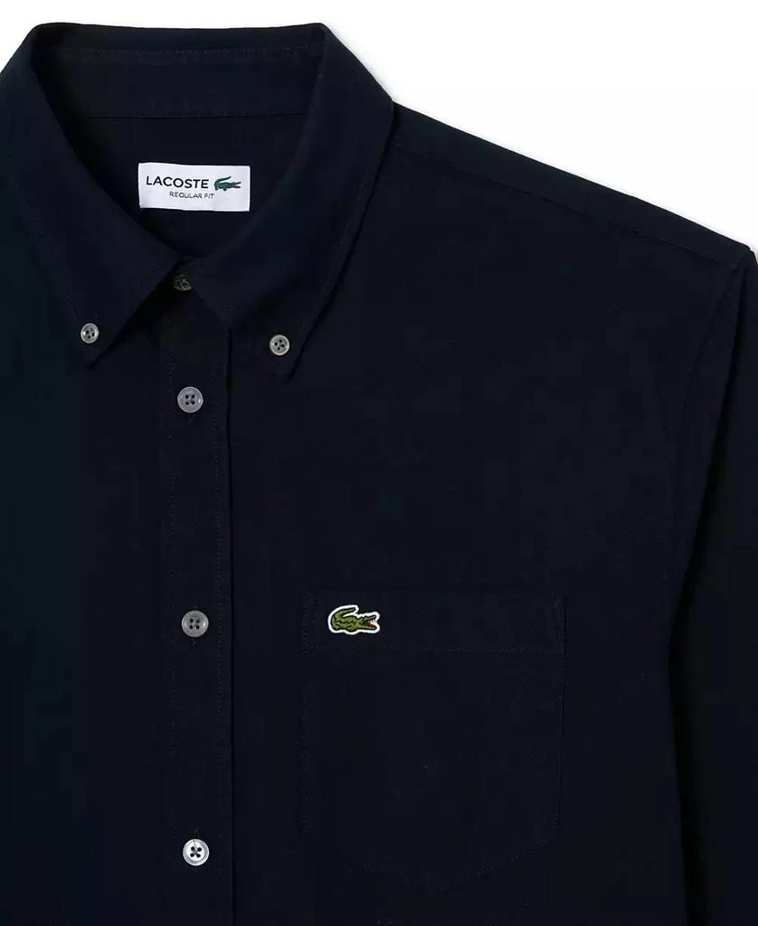 Lacoste Men's Woven Long Sleeve Button-Down Oxford Shirt 3