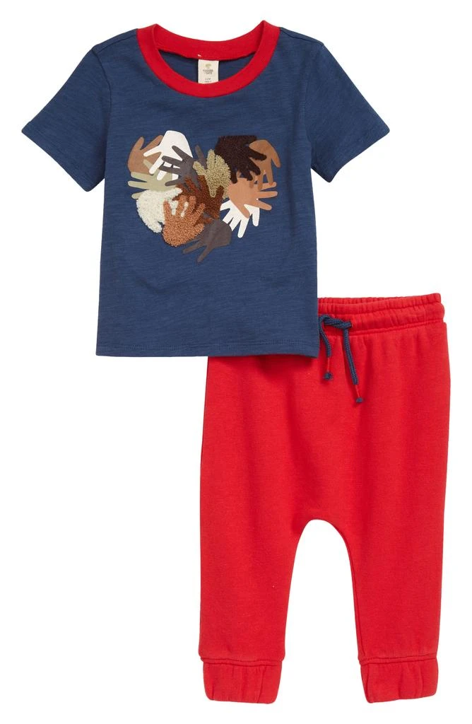 Tucker + Tate Appliqué Graphic Tee & Pants Set 1