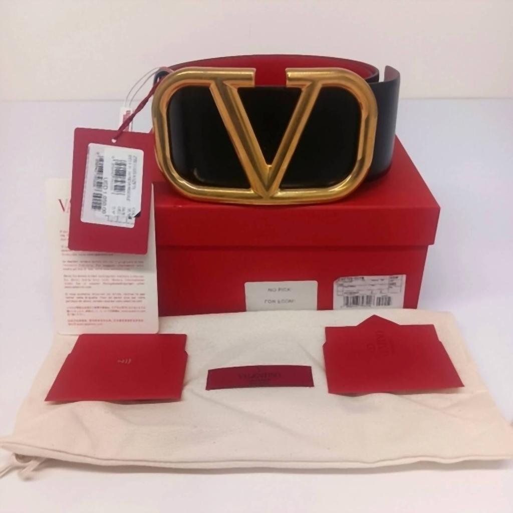 Valentino Vlogo Signature Deep caramel belt - Belts - Save
