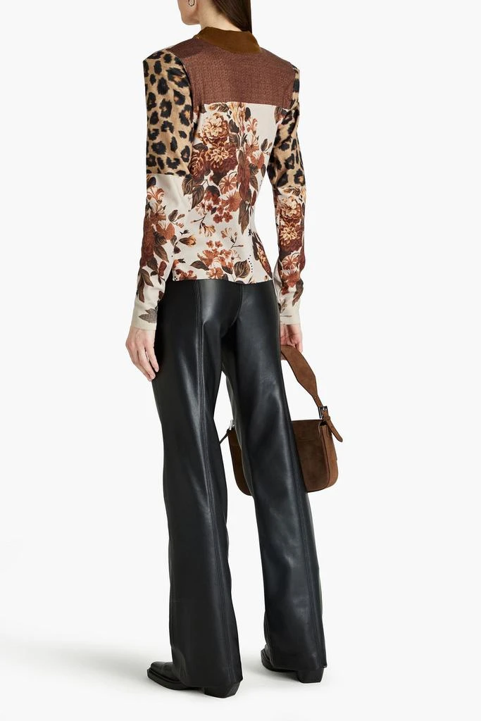 Preen By Thornton Bregazzi Cutout printed knitted sweater 3