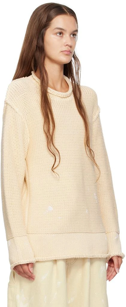 R13 Off-White Rolled Edge Sweater 2