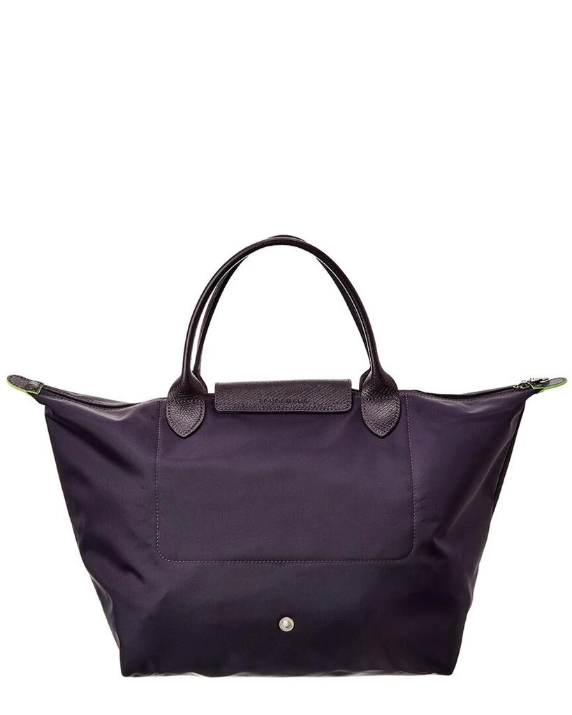 Longchamp Longchamp Le Pliage Green Medium Canvas & Leather Shoulder Bag 2
