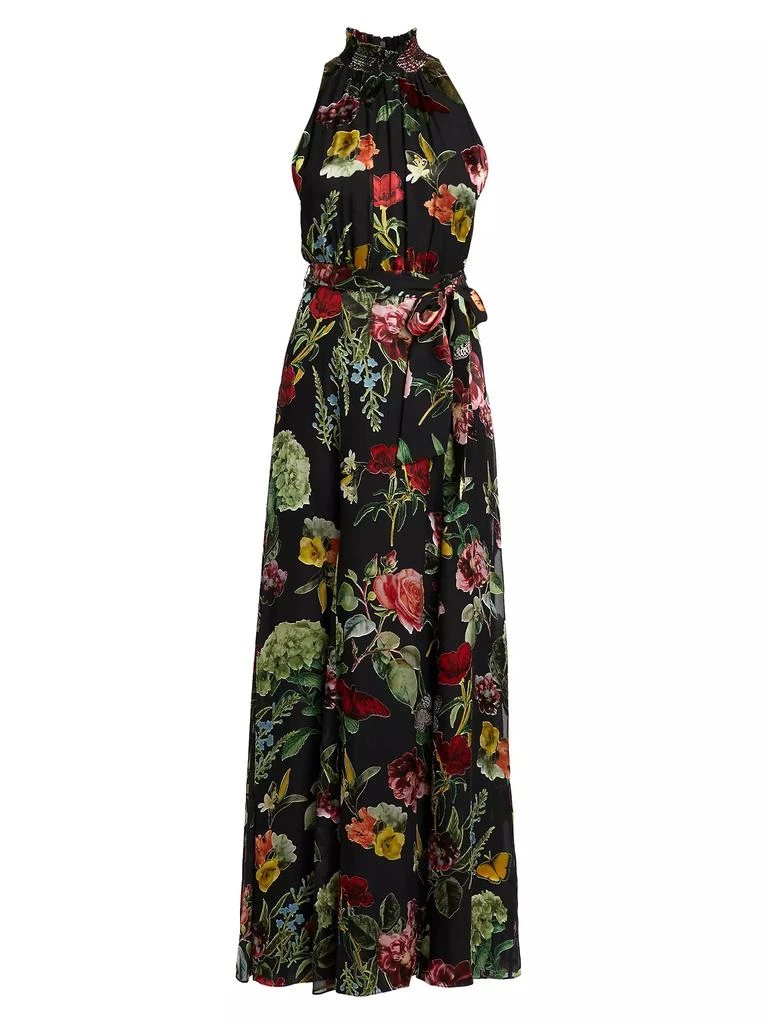 Alice + Olivia Dita Floral Halter Gown 1