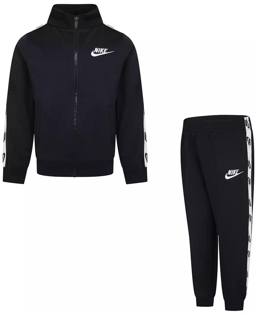 NIKE Little Boys Dri-FIT Full-Zip with Logo Taping Trim Jacket & Pants, 2-Piece Set
