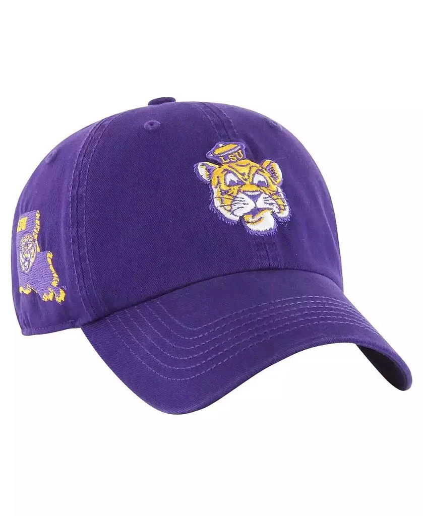 47 Brand Men's Purple LSU Tigers Vintage Sure Shot Franchise Fitted Hat 1