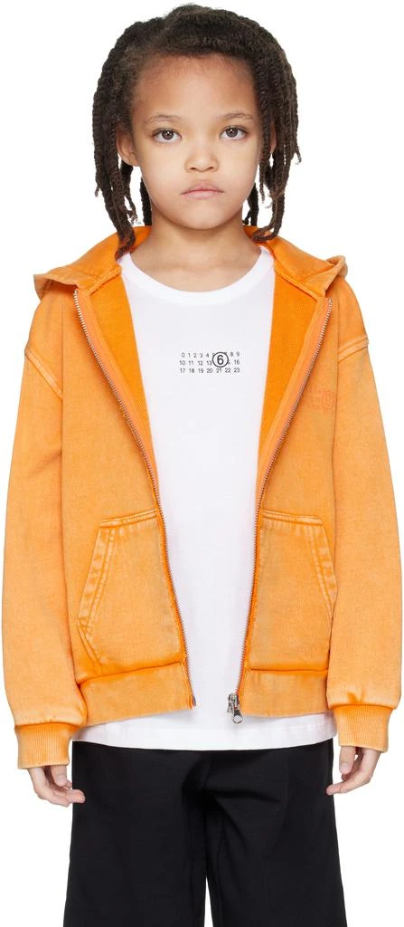 MM6 Kids Orange Faded Hoodie