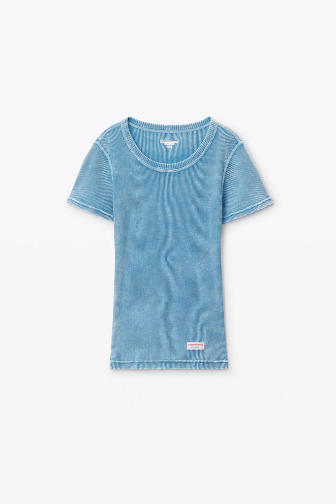 Alexander Wang short-sleeve tee in ribbed cotton