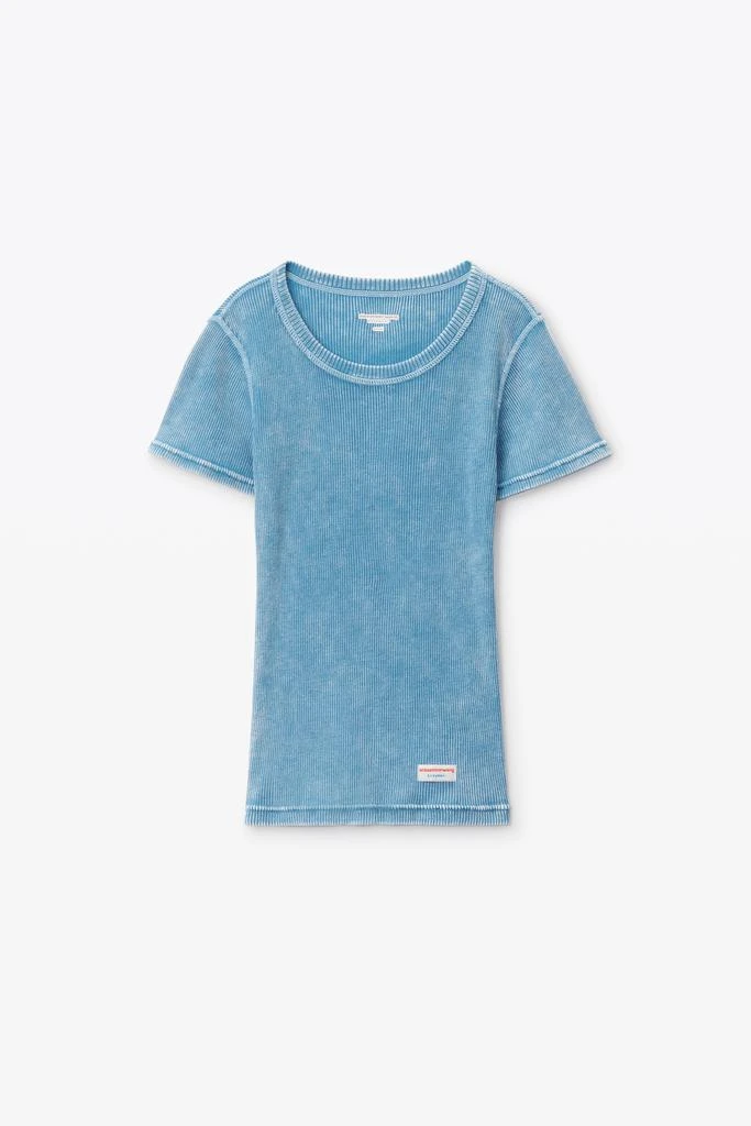 Alexander Wang short-sleeve tee in ribbed cotton 2