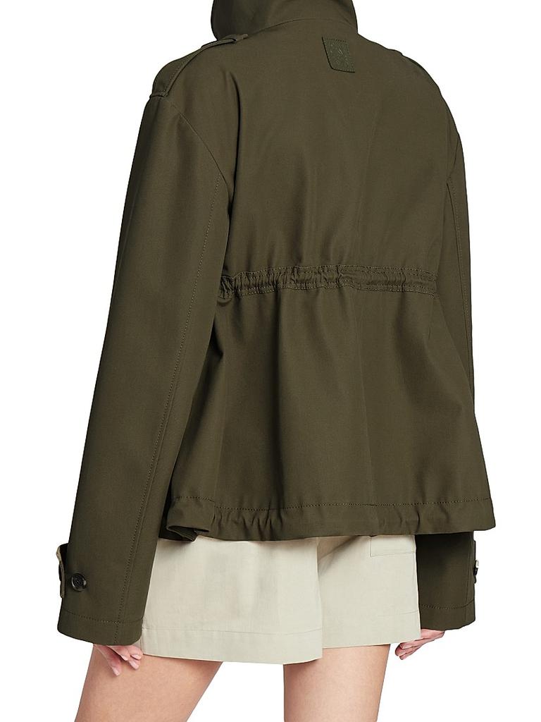 Loewe High-Collar Cotton Parka - Coats - Free Shipping