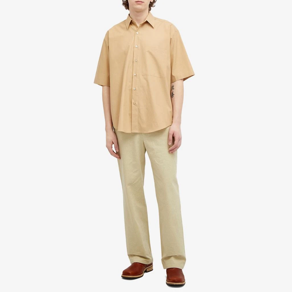 AURALEE Auralee Washed Finx Short Sleeve Shirt 4