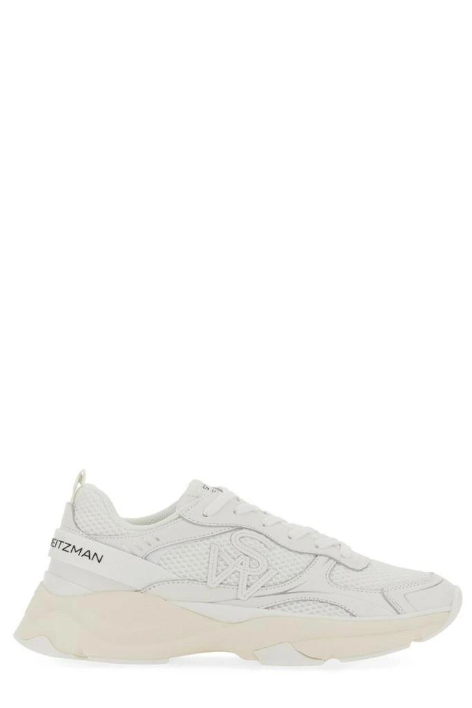 Stuart Weitzman Stuart Weitzman Logo Patch Mesh Lace-Up Sneakers 1