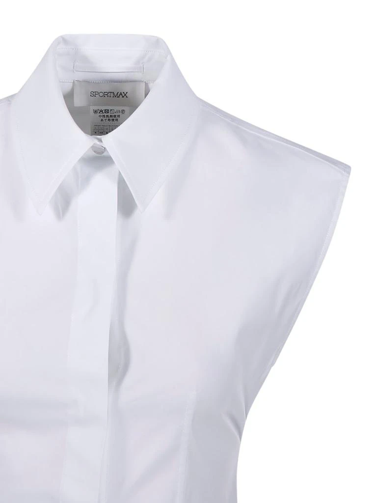 Max Mara Sportmax Sabato Button-Up Sleeveless Shirt 4