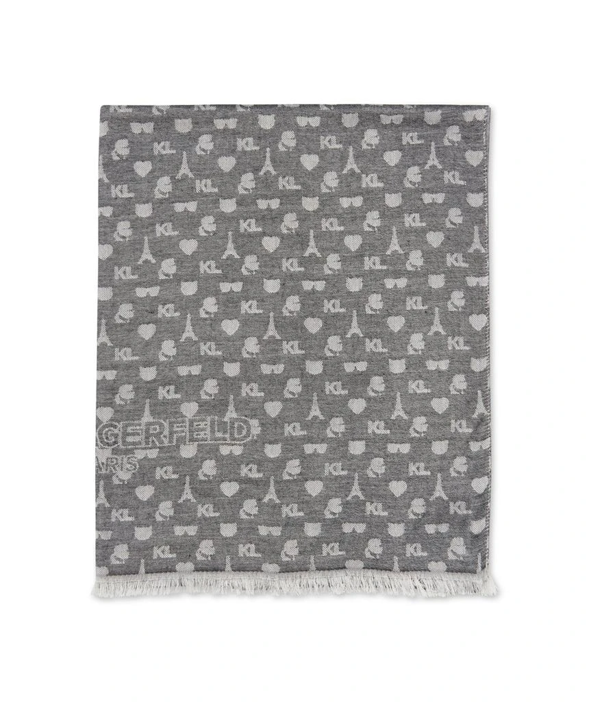 Karl Lagerfeld Paris KARL ICON PASHMINA BLACK 3