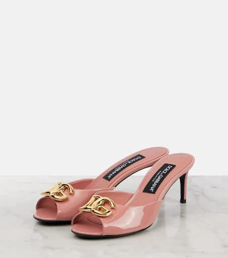 Dolce
Gabbana Keira DG 60 patent leather mules 4