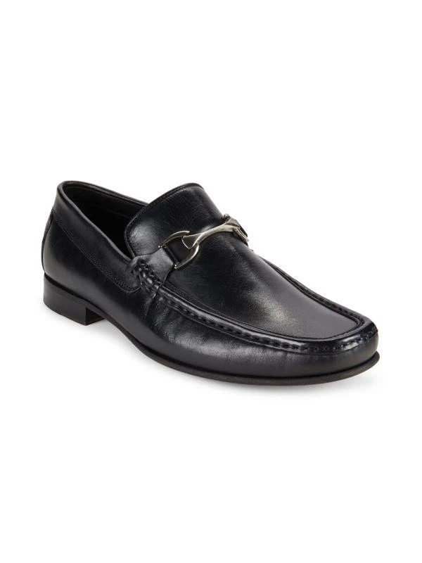 Donald J Pliner Leather Bit Loafers 2