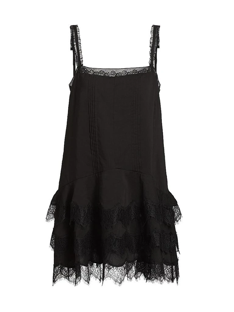 Reformation Cleodora Lace-Trim Slip Minidress 1