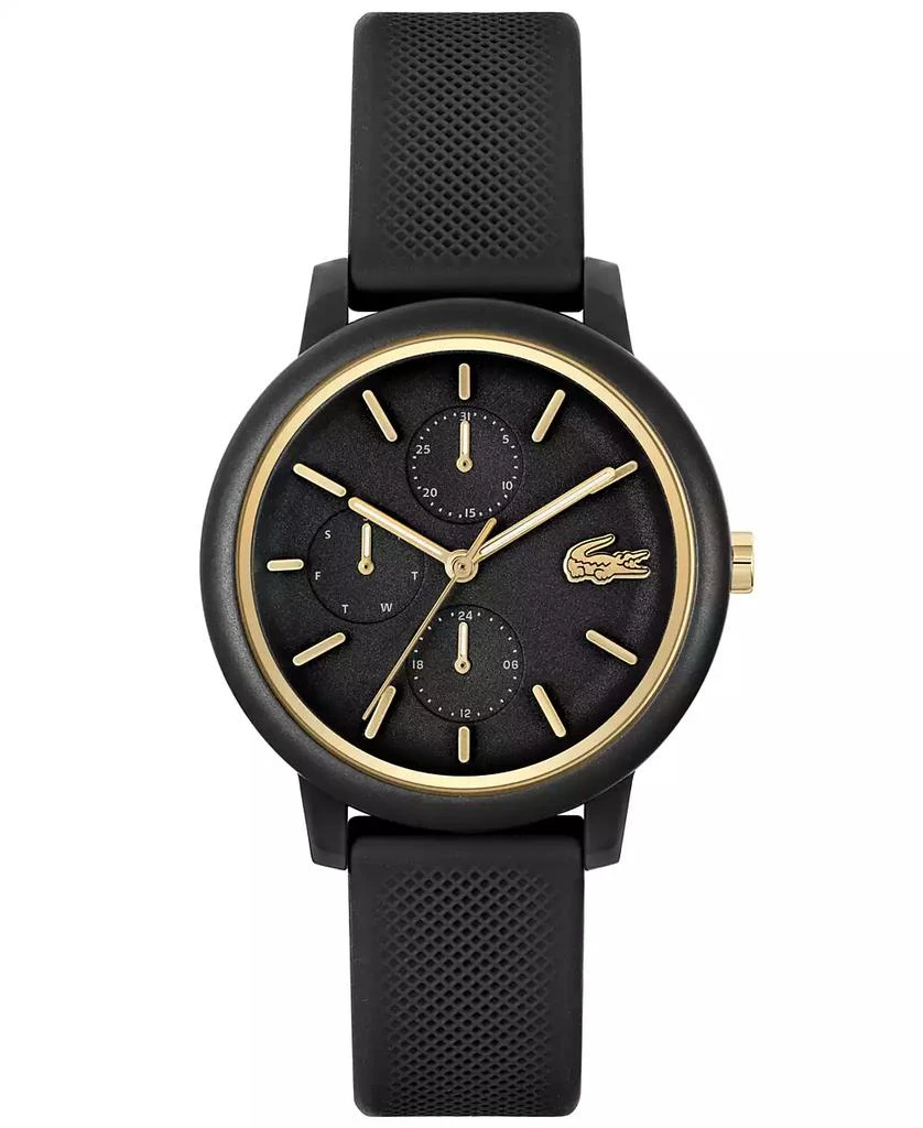 Lacoste Women's L.12.12 Multi Black Silicone Strap Watch 1