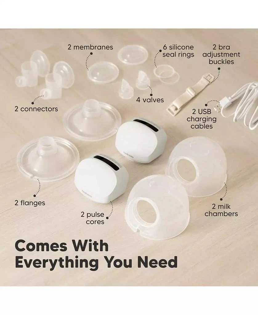 KeaBabies Pulse S10 Pro Breast Pump, Hands Free Double Electric Breast Pumps, Wearable Breastfeeding Pump Portable, 24mm Flange 9