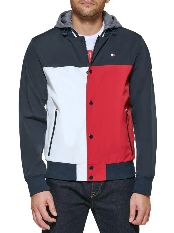 Tommy Hilfiger Jersey Hooded Bomber Jacket 1