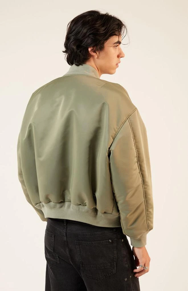 PacSun Olive Nylon Bomber Jacket 3