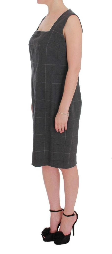 BENCIVENGA BENCIVENGA Gray Checkered Cotton Blazer Dress Set Suit 7