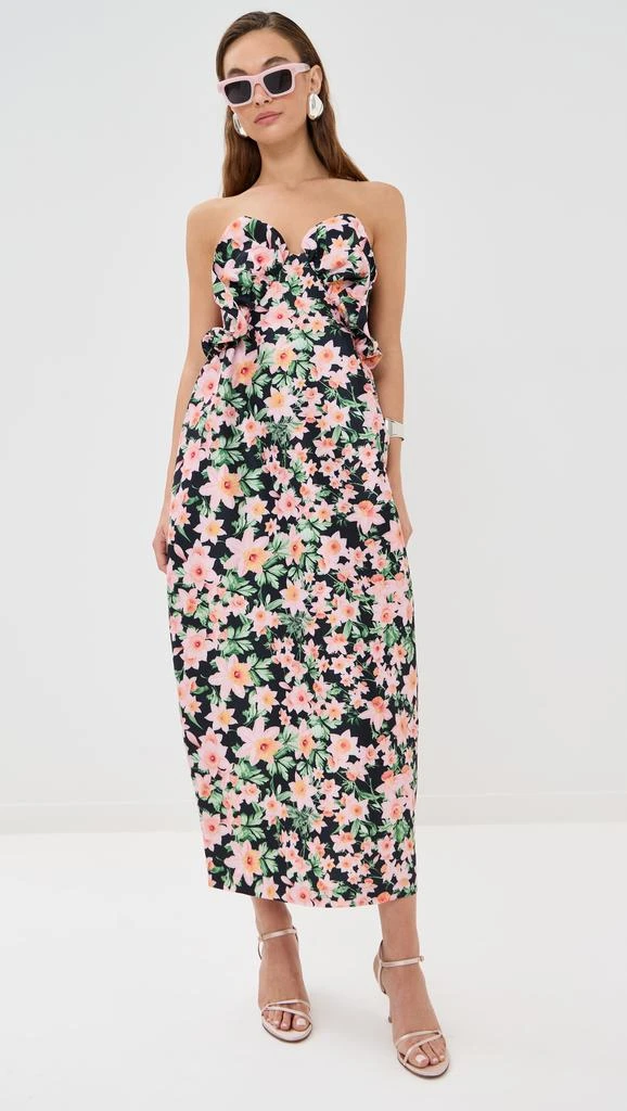 Kika Vargas Raha Dress Blush Daffodil Taffeta 4
