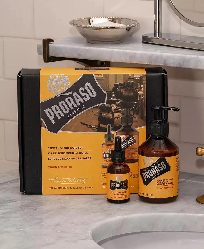 Proraso 2-Pc. Beard Care Set For New Or Short Beards - Wood & Spice Scent 4