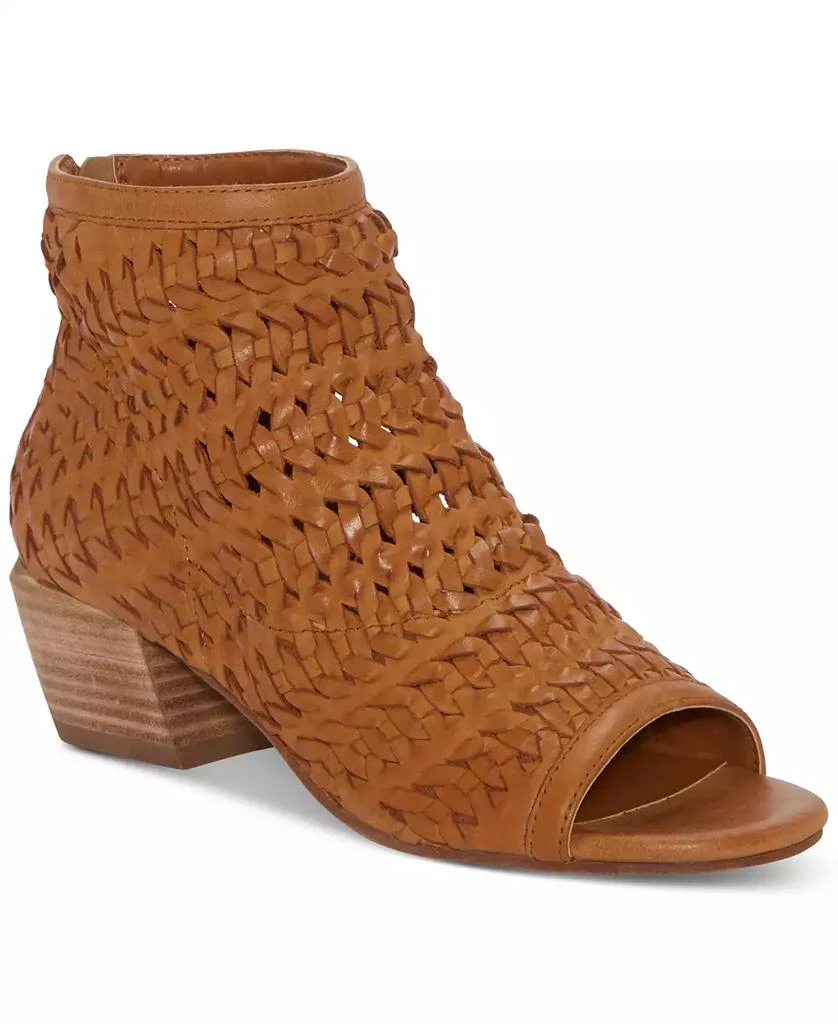 Lucky Brand Women's Mofira Woven Peep Toe Heeled Sandals 1