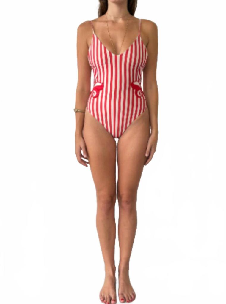 Carolina K Women's Marietta One Piece In Red Stripe