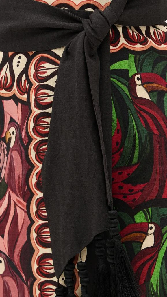 Farm Rio Coconut Tree Flow Scarf Dress 5