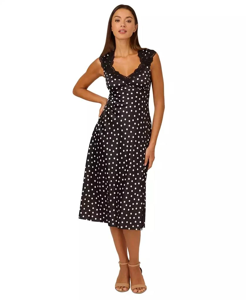 by Adrianna Papell Women's Polka-Dot Midi Dress  On Sale Now with Up to  40% Off | Discover Exclusive Deals & Savings at BeyondStyle  Authentic Adrianna  dress|women's fashion|dresses with Limited-Time Discounts,