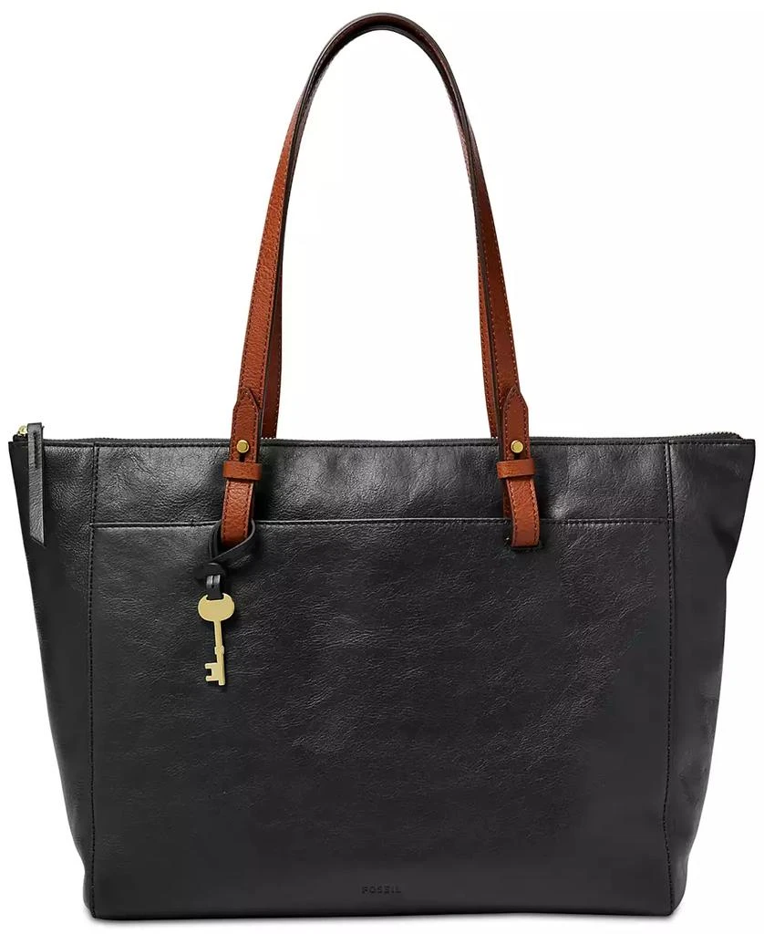 Fossil Rachel Leather Tote with Zipper 1
