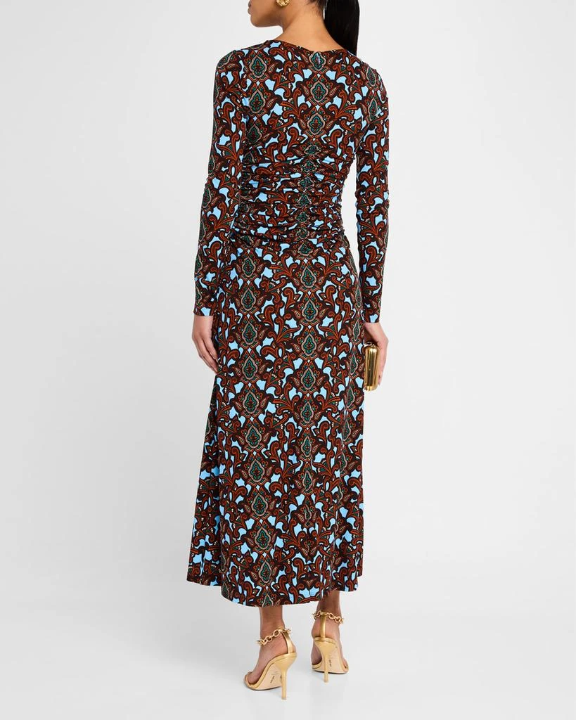 Cara Cara Maisy Long-Sleeve Floral Ruched Midi Dress 3
