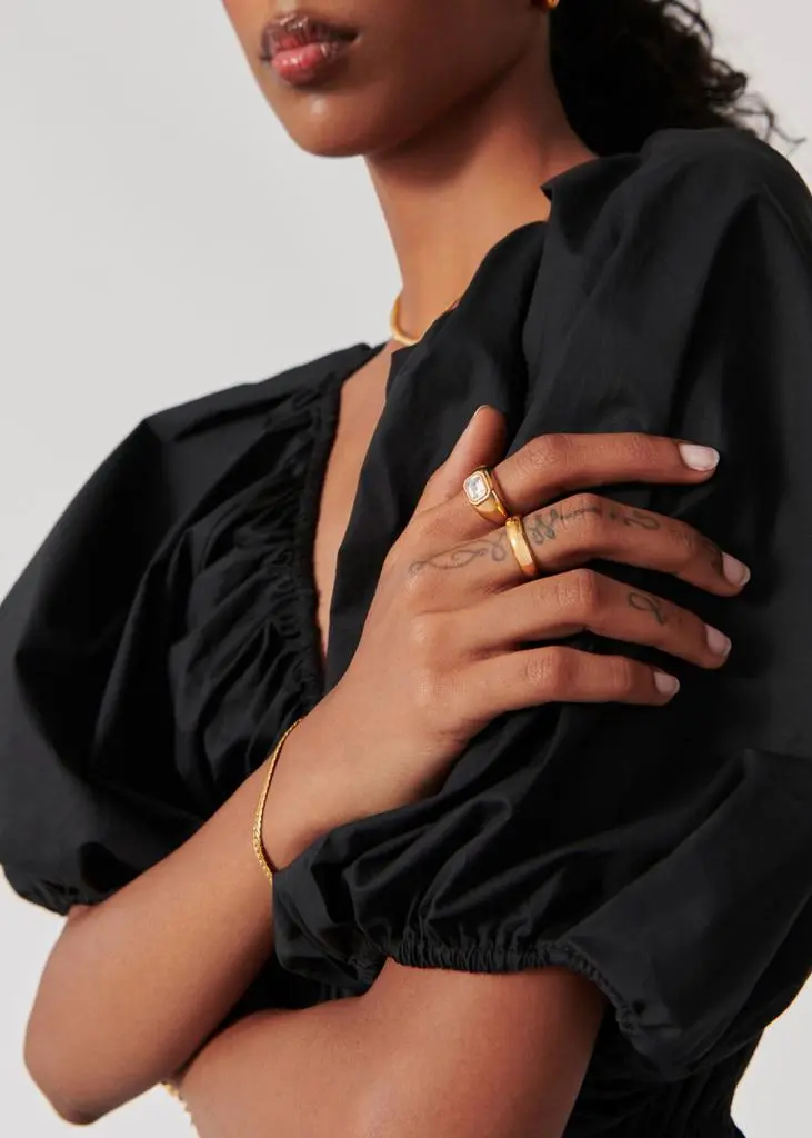 Missoma Dome 18kt gold-plated vermeil ring  3