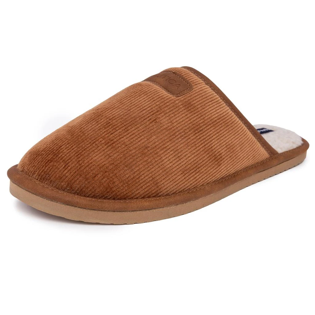 Nautica Mens Faux-Fur-Lined Slipper 3
