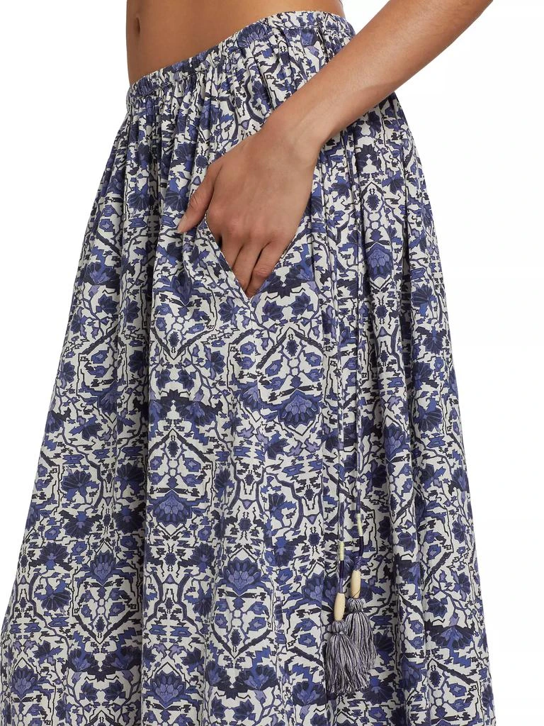 Maria Cher Alvear Mimi Floral Cotton Maxi Skirt 6