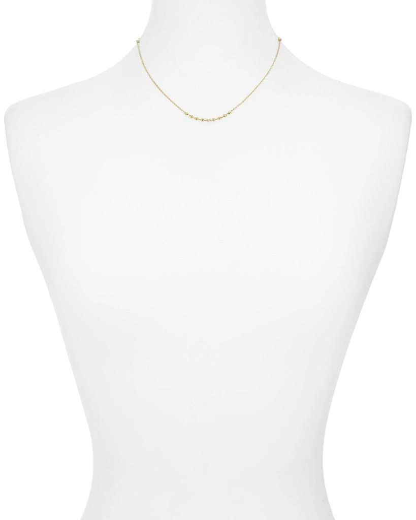 Argento Vivo Beaded Chain Necklace in 14K Gold-Plated Sterling Silver, 16" 2