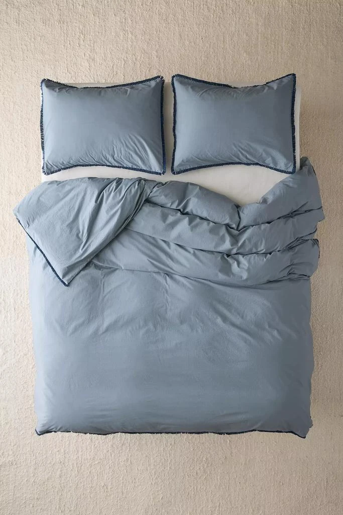 Urban Outfitters Breezy Cotton Percale Tassel Duvet Cover 2