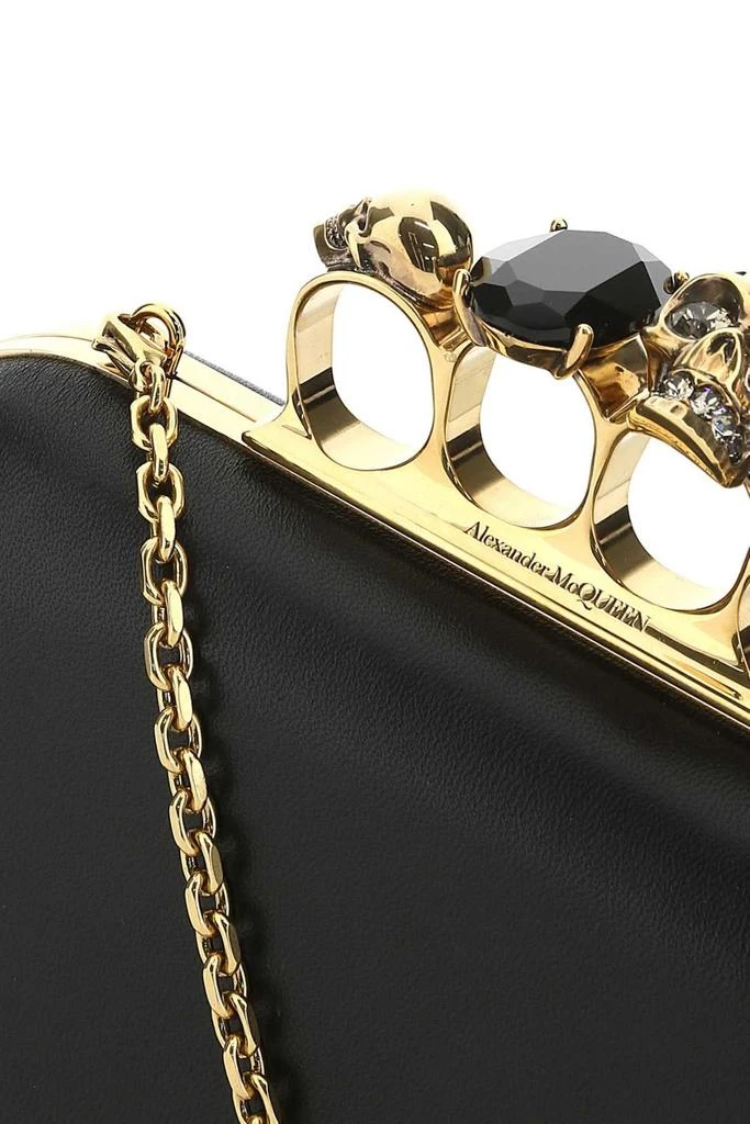 Alexander McQueen Alexander McQueen Skull Four-Ring Clutch Bag 4