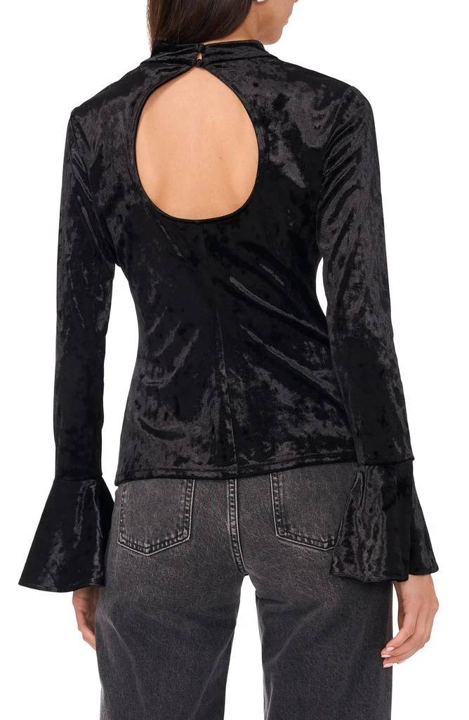 Parker Long Bell Sleeve Back Keyhole Velvet Top 2