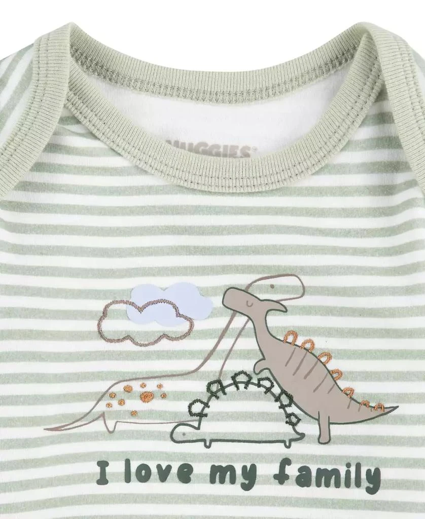 Huggies Baby Boys Organic Short Sleeve Bodysuits 3-Pack 5