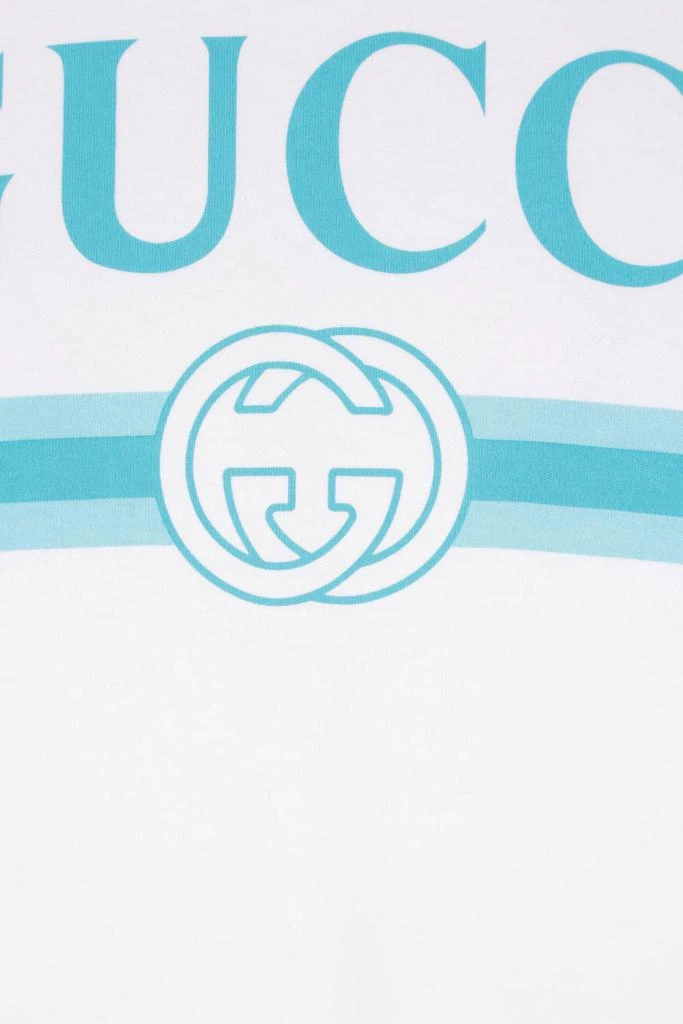 Gucci Gucci Logo Printed Crewneck Jersey T-Shirt 4