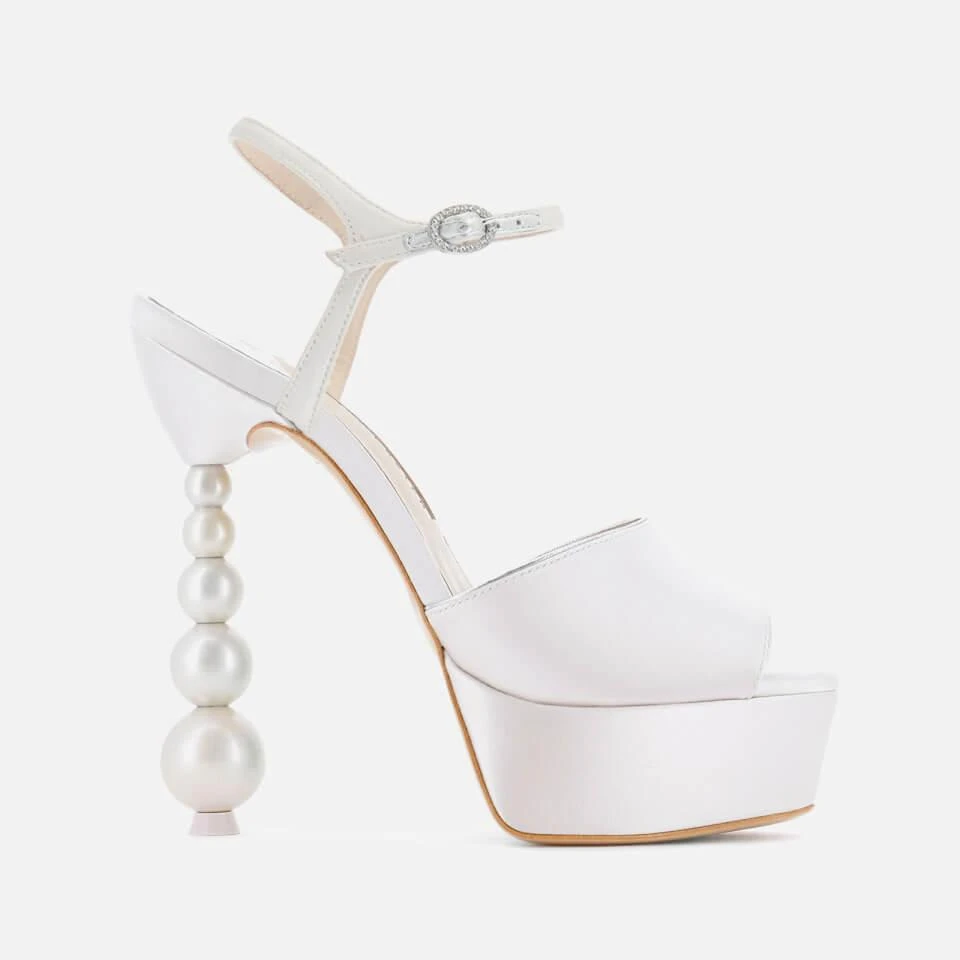 undefined SOPHIA WEBSTER NATALIA PERLA SATIN HEELED SANDALS 1