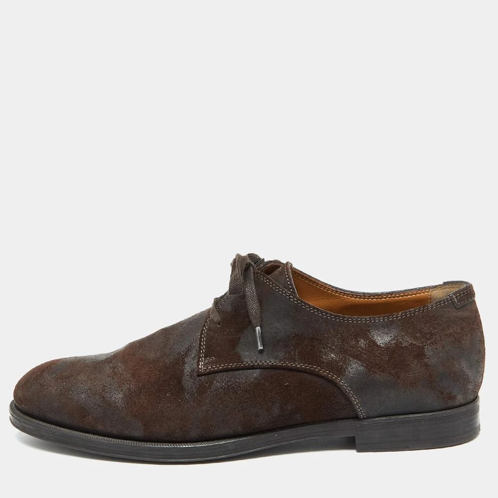 Jimmy Choo Jimmy Choo Dark Brown Suede Lace up Derby Size 41.5 1