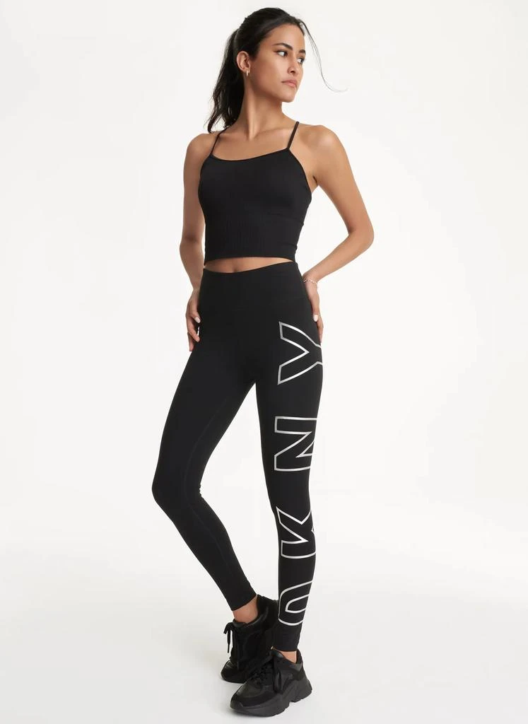 DKNY HIGH WAIST 7/8 EXPLODED LOGO LEGGINGS 3
