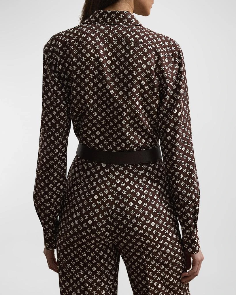Ralph Lauren Printed Silk Button-Down Shirt 3